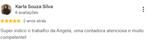Avaliação de Karla Souza Silva no Google, 5 estrelas